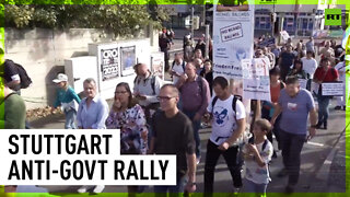 Thousands rally against Scholz govt's policies in Stuttgart