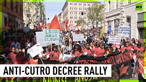 'Stop deportation' | Thousands rally against new immigration law in Rome