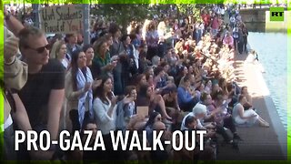 University of Amsterdam students walk out of lectures over Palestine
