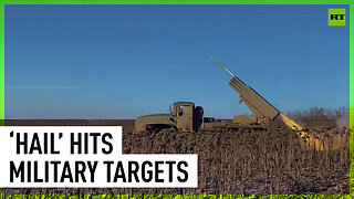 Russian MLRS target positions of Ukrainian army