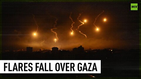 Dozens of flares launched over Gaza as IDF ground op continues