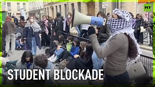 French Pro-Palestine students take over Sciences Po university