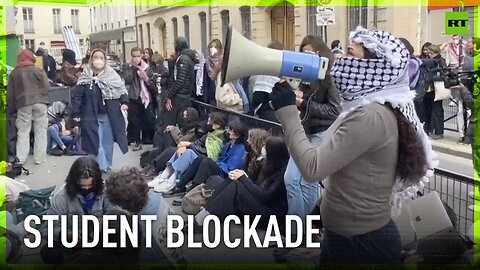 French Pro-Palestine students take over Sciences Po university