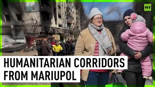 Humanitarian corridors from besieged Mariupol opened despite threats