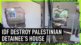 IDF destroy house of Palestinian detainee accused of murder