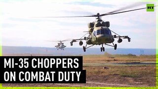 Multifunctional Mi-35 helicopters take part in special military operation