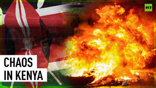 Tear gas & burning tires | Chaos at Kenya election protest