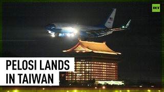 Pelosi lands in Taiwan