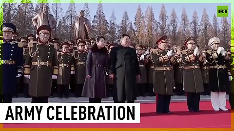 Kim Jong Un takes daughter to military anniversary