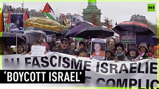 ‘Macron, sanctions against Israel!’ | Hundreds of people rally in support of Palestine in Paris