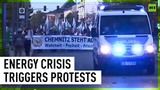 ‘Stop destruction of Germany’: Protesters rally against energy crisis in Chemnitz
