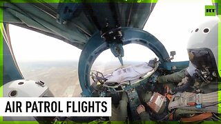 Russian Su-34 fighters carry out patrol and escort missions