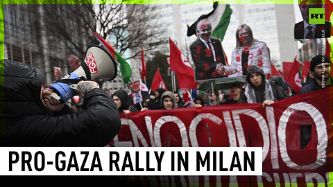 Palestine supporters gather in Milan to condemn Gaza 'genocide'