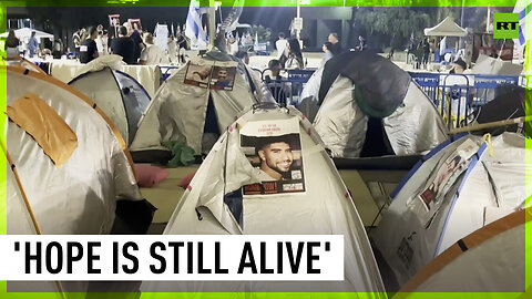 Look inside the protest camp of relatives of the Hamas hostages in Tel Aviv