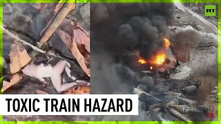 Locals fear govt cover-up of toxic train crash in Ohio