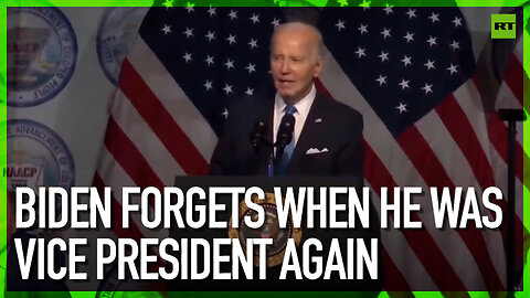 Biden forgets when he was vice president again