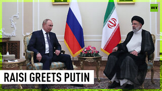 Iran’s Raisi greets Putin in Tehran