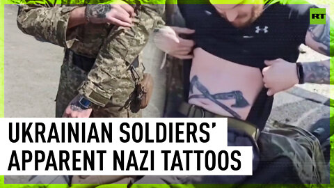 Surrendered Ukrainian soldiers in Mariupol have apparent Nazi tattoos