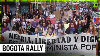 Bogota rallies against gender-based violence