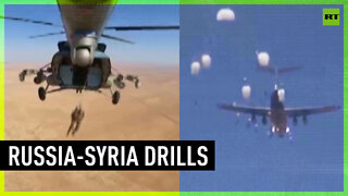 Russian and Syrian air forces perform joint drills