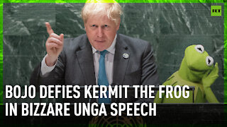 Boris Johnson quotes Kermit in UN speech on urgent climate-change action