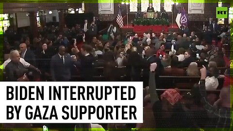 Biden's speech at church interrupted by pro-Gaza activists