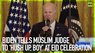 Biden tells Muslim judge to ‘hush up, boy’ at Eid celebration