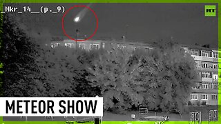 Meteor entry captured by cameras in Russia's Angarsk