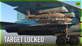 Su-34 bombers attack Ukrainian strongholds
