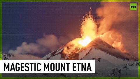 Mount Etna sends more smoke up in skies and spews lava