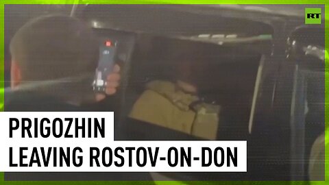 Prigozhin spotted as Wagner PMC fighters leave Rostov-on-Don