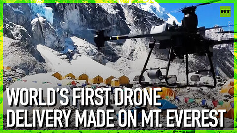 World’s first drone delivery made on Mt. Everest