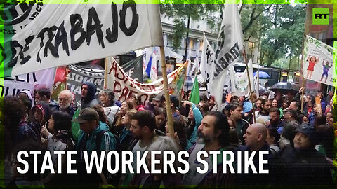 State employees strike to protest layoffs in Argentina