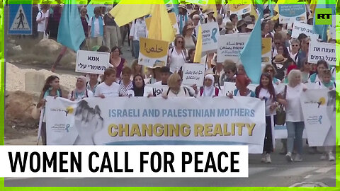 Crowds of women in Jerusalem speak out for peace between Israel and Palestine