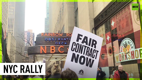 NBC staff takes to New York streets over 'unfair labor practices’