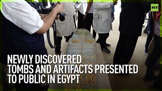 Newly discovered tombs and artifacts presented to public in Egypt