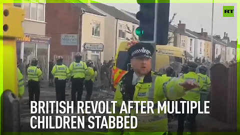 British revolt after multiple children stabbed