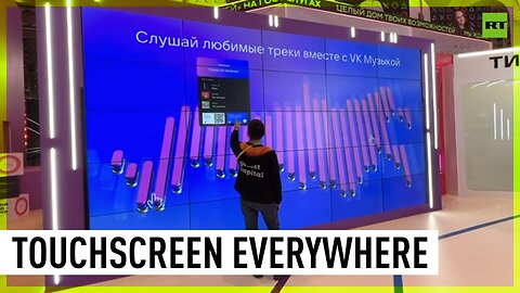 Russian company introduces device able to turn flat surface to touchscreen