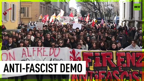 Sea of people inundates streets of Florence in anti-fascist rally
