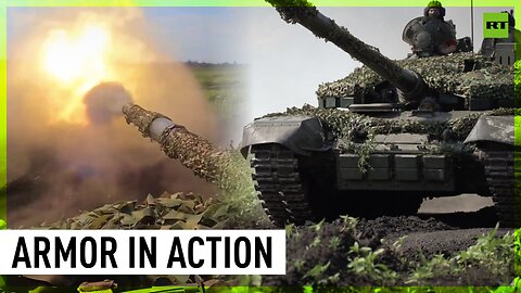 Russian tank crews strike Ukrainian troop positions