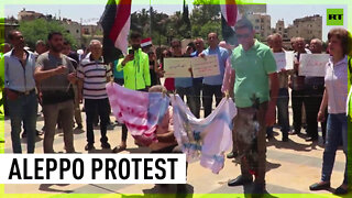 Syrians protest against Turkish military operations