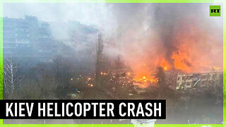 Helicopter crashes in residential area near Kiev, killing interior minister and others