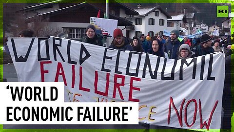 ‘Tax the rich’: Protesters march in Davos ahead of World Economic Forum