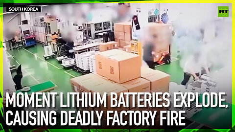 Moment lithium batteries explode, causing deadly factory fire