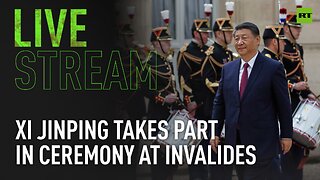 Xi Jinping participates in official welcome ceremony at Invalides