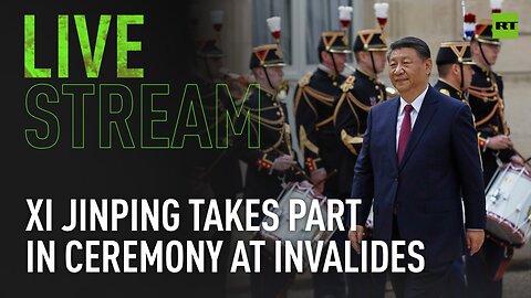 Xi Jinping participates in official welcome ceremony at Invalides