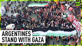 Huge crowd marches through Buenos Aires in solidarity with Gaza