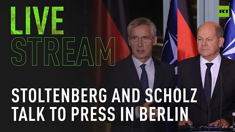 Stoltenberg and Scholz talk to press in Berlin