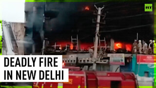 At least 27 dead as building catches fire in New Delhi