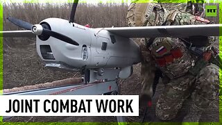 Russia’s Orlan-10 UAV and Msta-B howitzer joint combat work